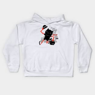 Going to Human Job Meow Kids Hoodie